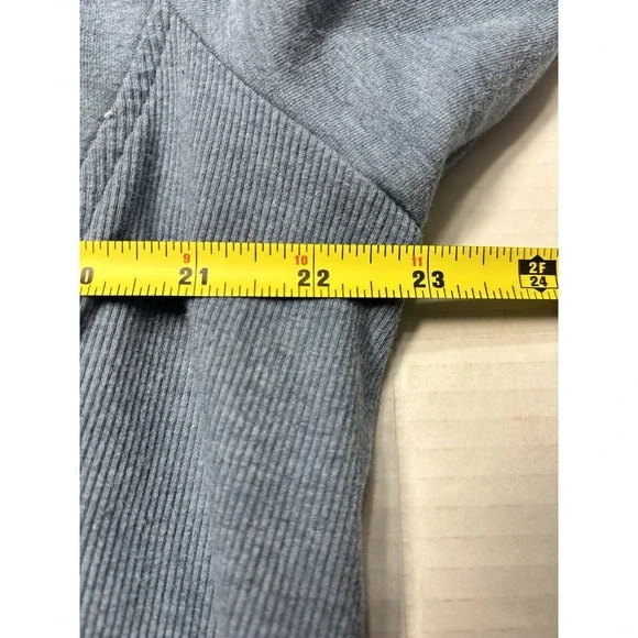 H by Halston Womens 22W Blue Asymmetrical Zip Knit Jacket Moto Blazer Stretch - Picture 9 of 10